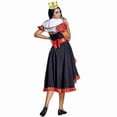 thumbnail image 5 of Kid Adult Queen Of Hearts Alice In Wonderland Costume Poker Queen Cosplay Halloween Masquerade Costumes Sexy Dress With Headwear G, 5 of 5
