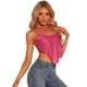 thumbnail image 1 of Chaleco de lentejuelas Allegra K para mujer sin espalda Rosa Caliente S, 1 of 5