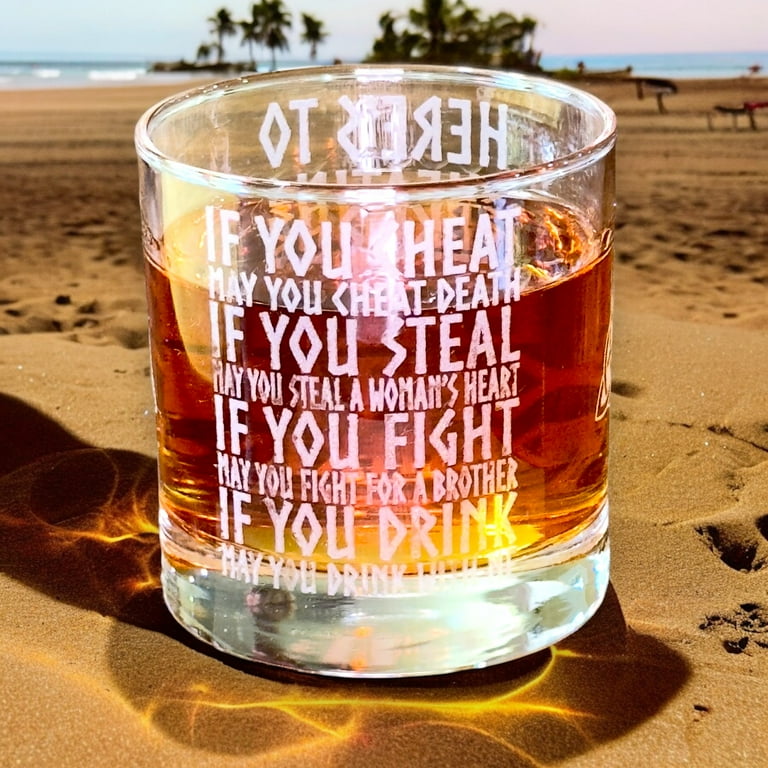Rocks Glass - Viking Toast - Double Old Fashioned Rocks Glass - Viking Toast - Double Old Fashioned