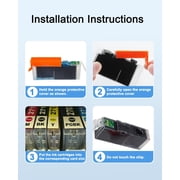 Refillable Edible Ink Cartridges for Cakes and Cupcakes – Multicolor Edible Cartridges for Edible Image Printing, Compatible with Canon PGI-270/CLI-271 – Pack of 5