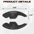 thumbnail image 2 of Xotic Tech Carbon Fiber Pattern Steering Paddle Shifter Extensions Cover Trim Compatible with Audi A3 A4 A5 A6 A7 A8 S5 Q3 Q5 Q7 Interior Accessories, 2 of 9