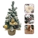 thumbnail image 4 of Mini Árboles de Navidad con Agujas Flocadas, Bayas y Flores Decorativas, Árboles Decorados con Luces Led, Mesa de Cocina Artificial, 4 of 6
