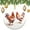 pattern-2, variant on Christmas Ceramic Ornament Rustic Rooster Country Style Circle Ornament Chickens Standing Outside Christmas Xmas Tree Ornament Decoration Hanging Pendant Decor Xmas Gift