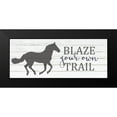 thumbnail image 2 of Kimberly, Allen 24x12 Black Modern Framed Museum Art Print Titled - Blaze Your Own Trail, 2 of 5