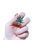 thumbnail image 1 of 2021 nuevos anillos de uñas de dedo abierto de serpiente con cuentas verdes para mujeres pareja ajustable Y2k niñas joyería de Metal de moda regalos de fiesta alas de mariposa Feliz Sencillez, 1 of 3