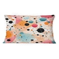thumbnail image 3 of Designart "Fusion Of Modern Polka Dots I" Polka Dots Printed Throw Pillow, 3 of 5