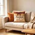 thumbnail image 4 of InsCrazy Fall Autumn Pillow Cover Thankful Grateful Blessed Pumpkins Square Pillowcases, 18x18in Thanksgiving Harvest Cuchion Covers for Sofa Couch Patio Decor, 4 of 7