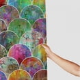 thumbnail image 3 of Orinice Mermaid Scales Shower Curtain，Fish Scale Mermaid Geometric Tail Colorful Ocean Theme Dream Fantasy Polyester Cloth Print Bathroom Curtains Include Hooks Set  36x72, 3 of 7