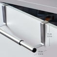 thumbnail image 2 of 2 Packs Stainless Steel (SUS304)Kitchen Over Cabinet Towel Rack with One Towel Bar Hanger, Towel Holder on Inside or Outside of Doors, Storage and Organization for Hand Towels, Dish Towels, Tea Towels, 2 of 6