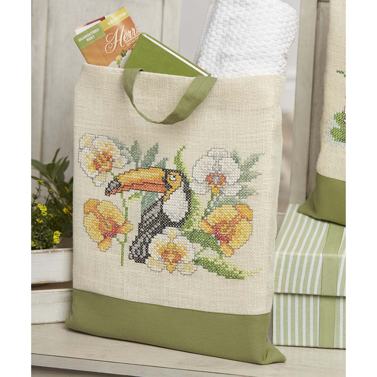 Herrschners® Toucan Tote Counted Cross-Stitch Kit - Walmart.com - Walmart.com
