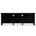 thumbnail image 4 of Warm Shaker 72 inch Wide Solid Wood TV Stand in Black For TVs up to 80 inches, 4 of 15