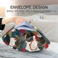 thumbnail image 4 of Yayeee Pillowcase Standard Size Set of 2 Satin Wrinkle Resistant Envelope Pillow Case, White Lucky Cat, 4 of 8