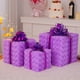 thumbnail image 4 of Caja de luz navideña con control remoto, juego de 3 luces LED, caja de regalo decorativa para exteriores, caja de Navidad elevada, decoración de regalo para interiores y exteriores, terrazas, cajas de, 4 of 9
