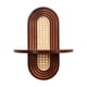 thumbnail image 2 of Estante de madera con arco para decoración del hogar, estante colgante artístico bohemio para pared, estante flotante para Marrón, 2 of 9