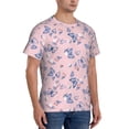 thumbnail image 4 of Yiaed Butterfly Print Mens Short Sleeve Tight Fit T-Shirt, Crewneck Casual Tee-3X-Large, 4 of 5