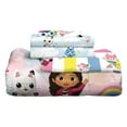Gabby's Dollhouse Kids Full Bed in a Bag, Comforter Sheet Set and Bonus