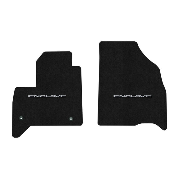 Lloyd Mats LogoMat Custom-Fit 2PC Carpet Floor Mats for 2025-2026 Buick Enclave, Charcoal
