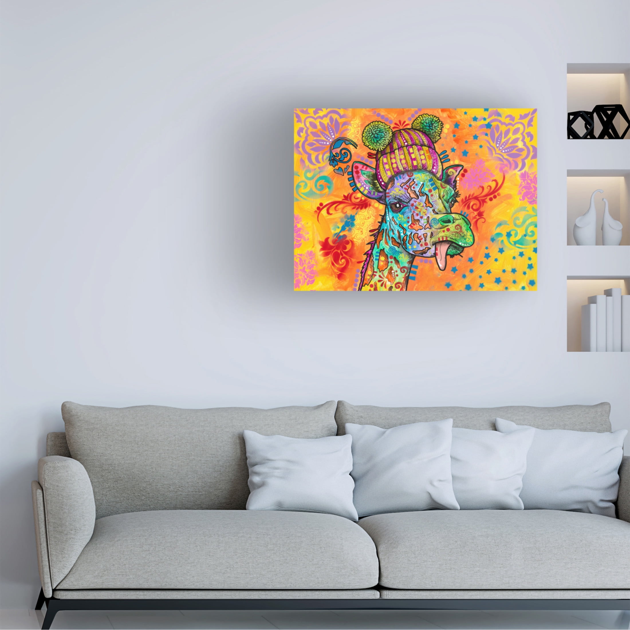 Canvas Wall Art - Dean Russo 'Styling Longneck' Wall Art for Living Room, Bedroom, or Office Décor by Trademark Fine Art - 47 x 35 Inches