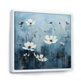 thumbnail image 2 of Designart "Blue And White Wildflower Fields I" Wildflowers Floater Framed Canvas Prints, 2 of 5