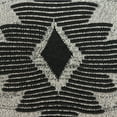 thumbnail image 5 of Nassau Collection Knitted Raised Textured Cotton Throw Pillow - 20" - Gray and Black, 5 of 6