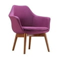 thumbnail image 2 of Manhattan Comfort Cronkite Accent Chair in Plum and Walnut (Set of 2), 2 of 6
