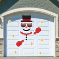 thumbnail image 4 of XIANXIAN Christmas Decorative Sticker Combination Cartoon Snowman Sticker for Door Decor Refrigerator Garage Cabinet Self-Adhesive Decal, 4 of 6