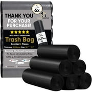 Car Trash Bag Drawstring Roll 4-5 Gallon Capacity Plastic (20 Count) (6-Pack)