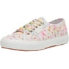 Superga Womens 2750 Flowers and Embroidery Sneaker 10 Island Storm
