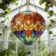 thumbnail image 4 of Hot Air Balloon Solar With Flickering Flame Light Outdoor Solar Hanging Lights For Garden Yard Farmhouse Patio Hangs 7.9", 4 of 5