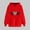 Red Sweatshirt for Winter, variant on XPMWRP Women's Valentine's Day Hoodie Loose Sweatshirts Long Sleeve Heart Graphic Printed Pullover Oversized Drawstring Sweatshirts with Pockets Red M