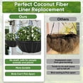 thumbnail image 4 of 1Pc/2Pcs/3Pcs/4Pcs Hanging Planter Basket Liners, 14Inch/16inch Round Fabric Liners for Hanging Baskets, Replacement Coco Fiber Liner, Durable Non-Woven Liners for Hanging Baskets Planters Flowers, 4 of 6