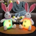 thumbnail image 1 of Xihbxyly Conejito Peludo, Adorables Orejas Caídas, Suave Material de Poliéster, Adorable Decoración de Pascua, Regalo de Cumpleaños, Ideal para Habitación Infantil, 18 Cm, Funciona con Pilas (Pilas N, 1 of 7