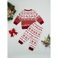 thumbnail image 4 of Qiylii Kids Christmas Nightwear Set, Floral Print O-Neck Long Sleeve Tops+Long Pant, 4 of 9