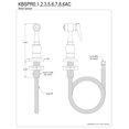 thumbnail image 2 of Kingston Brass KBSPR0 Kitchen Side Sprayer, Matte Black, 2 of 2