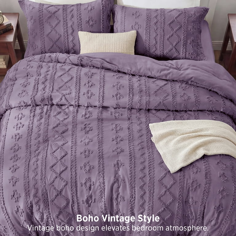 U by Bedsure Queen Tufted Boho Comforter Set, 3-Piece photo 2