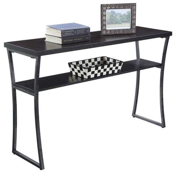 Convenience Concepts X-Calibur Console Table in Espresso Wood Finish