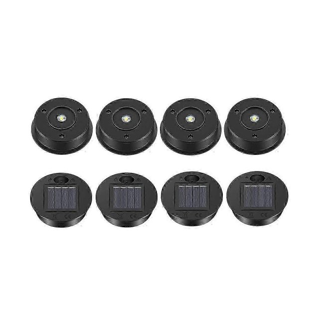 8 Pcs Solar Lights Replacement Top Solar Lantern Parts LED Solar Panel Lantern Lid Lights for Outdo