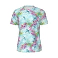 thumbnail image 5 of Wukai Dragonfly Floral Print Men's Short-Sleeved Mesh T-Shirt,Quick-Dry Short Sleeve Workout T-Shirt-X-Small, 5 of 8
