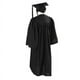 thumbnail image 3 of Vestido de graduación de licenciatura negro de pregrado Vestido de adulto tejido Vestido de graduación de escuela secundaria universitaria, 3 of 4