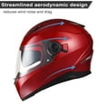 thumbnail image 5 of AHR RUN-F1 DOT Motorcycle Full Face Helmet Dual Visors Sun Shield Lightweight ABS Street Bike Snowmobile Touring, 5 of 11