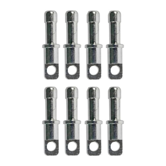Tapones de repuesto de aluminio para postes de tienda de campaña de 8,5 mm/0,33 pulgadas, tienda resistente reutilizable 8 paquetes