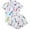 A-White228, variant on Womens Pajama Set 2-Piece Short Sleeve Top & Shorts Tropical Coconut Tree Print Homewear Lady Summer Cool Breathable Nightwear