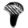 thumbnail image 2 of Womens Black Ring Anillo Para Mujer Stainless Steel Ring with No Stone Empoli, 2 of 4