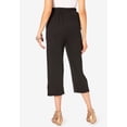 thumbnail image 3 of Roaman's Women's Plus Size Petite Plus Size Soft Knit Relaxed Pull-On Capri Pant, 3 of 6