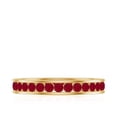 thumbnail image 4 of Rosec Jewels 1.5 CT Channel Set Lab Created Ruby Eternity Band for Women, 10K Yellow Gold, US 13.00, 4 of 8
