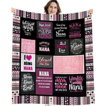Nana Gifts Nana Birthday Gifts Best Nana Ever Blanket Nana Gifts from Grandkids Nana Gifts from Granddaughter Grandma Birthday Gifts for Nana Grandma Throw Blanket 60” X 80”