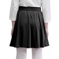 thumbnail image 2 of Aislor Kids Girls Tennis Golf High Waisted Pleated A-Line Skater Skirts Sport Dress with Shorts Black 2-3, 2 of 7