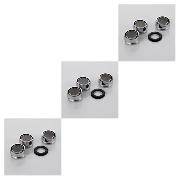 Matsuzay Aireador de grifo de acero inoxidable, rociador de grifo antisalpicaduras, filtro de boquilla para grifo de baño de cocina, 3/5 Uds Type1 NO1