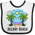 thumbnail image 3 of Inktastic Summer Vacation in Delray Beach Boys or Girls Baby Bib, 3 of 4
