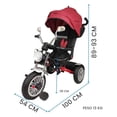 thumbnail image 4 of Triciclo para Niños The Baby Shop  para bebés, evolutivo Luz y Sonido Rojo - 8 en 1, 4 of 9